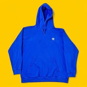 Adidas Blue Trefoil Hoodie Sweatshirt Men’s XL